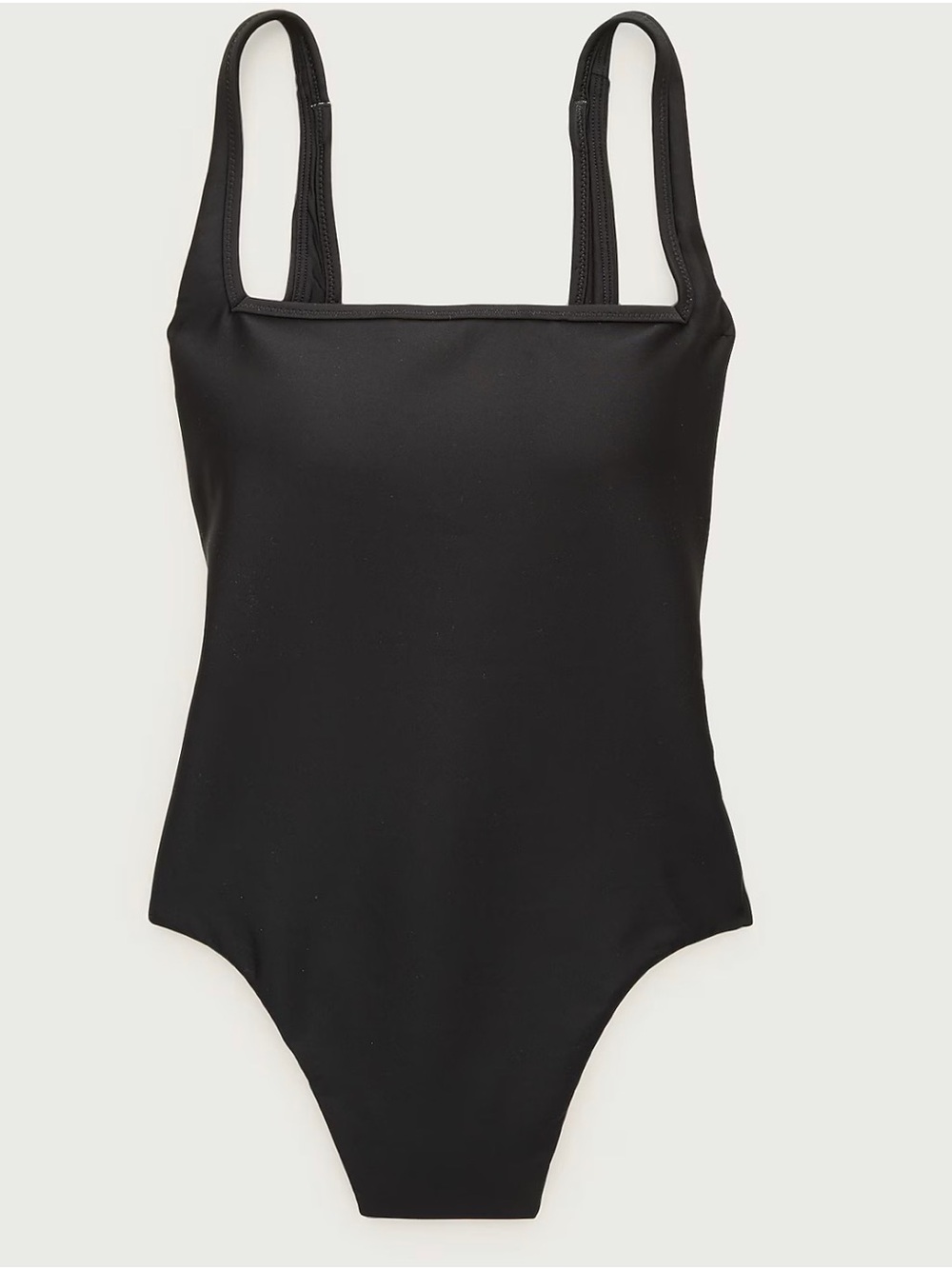 J CREW Long-torso squareneck one-piece in Classic Sculpt™ CS584 BLACK